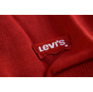 Levis Pullover Longsleeve Sweatshirt Vintage 90er 90s Levi´s Italia Made Kids M NEU #14 New old Stock NOS Rot Red Denim Deadstock Kinder Jumper Bambini Fashion