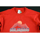 Pullover Sweater Sweat Shirt Colorado  Destination Travel Look Retro Graphik S