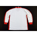 Erima Trikot Jersey Camiseta Maglia Maillot Shirt Retro Vintage Rohling XXL 2XL  Blank Deadstock New old Stock Longsleeve Rot Weiß Red White