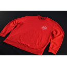 Lee Pullover Sweater Sweat Shirt Crewneck Jumper Rot Red Jeans Denim Kansas XL