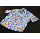 Eterna Freizeit Hemd Button Down Shirt Hawaii All over Print AOP Aprikose 42 16 1/2
