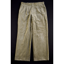 Lacoste Jeans Hose Pant Trouser Kord Cord Corduroy Braun Vintage Weit Wide  D 52