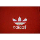 Adidas T-Shirt Vintage 80s 80er Slim Tight Eng Red White Rot Weiß Trefoil ca S-M