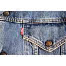 Levis Jeans Winter Jacke Jacket Sherpa Teddy gefüttert Denim 90er 90s Vintage XL  Blau Blue