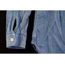 Carhartt Hemd Shirt Clink Maglia Maglia Outdoor Rugged Work Wear Blau Denim  L