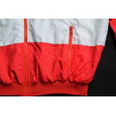 Trainings Jacke Sport Jacket Track Top Vintage 90er Glanz Shiny Mesh Karneval L