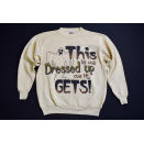Halloween Pullover Sweashirt Sweater Jumper Crewneck Vintage Dress Up  Tultex M