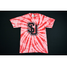 Seattle University T-Shirt Batik Red Hawks University Basketball NCAA Tye Dye S
