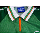 Umbro Ireland Trikot Jersey Maglia Camiseta Maillot Triko Opel 1996 Irland Gr XL Vintage 90er 90s Shirt Polo