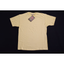 Hanes Vintage Deadstock T-Shirt Top T Tee 80s 80er Hell Gelb Yellow XL NEU NEW