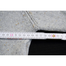 Merino Strick Pullover Kragen Turtle Neck Sweater Knit Sweatshirt Wolle Grau M-L