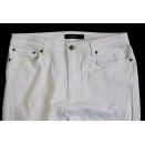Ralph Lauren Chino Fit Pant Hose Jeans Bottoms Casual Weiß White Damen Woman 12