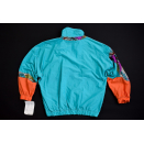 Vintage Windbreaker Jacke Sport Jacket Jogging Ethnic Power Nylon Italy WMS NEU  New old Stock 36 38 40 42 44 Italia