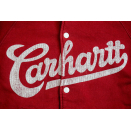 Carhartt Vintage Script Baseball Jacket Jacke Distressed College Bomber Rot   S