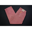 Edwin Jeans Hose Texas Standard Vintage Distressed Japan Rot Red Denim W 36 L 34