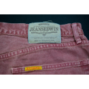 Edwin Jeans Hose Texas Standard Vintage Distressed Japan Rot Red Denim W 36 L 34