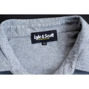 Lyle & Scott Polo Shirt All Over Classic Clean Grau Grey Maglia Casual Gr. M