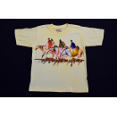 Vintage T-Shirt Carol Grigg Art Print Native Americans...