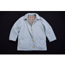 Burberrys Jacke Mantel Jacket Chaqueta Giacchetta Stepp quilted Vintage Blau 40