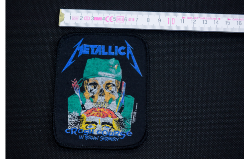 Metallica Patch Aufnäher 1987 Crash Course 80er 80s Hard Rock Metal Vintage Neu     Brockum New Old Stock