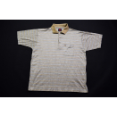 Bueckle Polo Shirt Vintage Muster Patterns 80er 90er Hemd Maglia Maillot 52 ca L