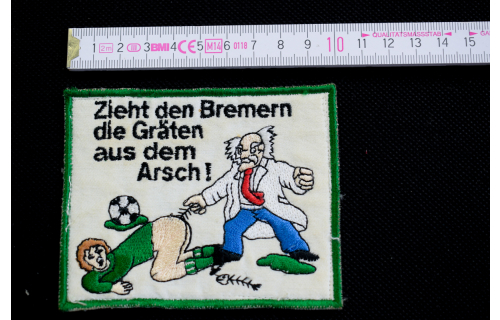 Anti Bremen Patch Patches Aufnäher Vintage Deadstock Fussball Soccer Kutte 80er