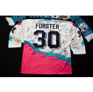 Frankfurt Lions Trikot Jersey Camiseta 91/93 DEL Forster Autogramme Eishockey XL 90er  90s Vintage Maglia Camiseta Maillot Shirt IHS Unterschriften Autographed