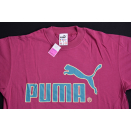 Puma T-Shirt Vintage Deadstock NOS Big Chest Logo 90er 80er Bourdeaux XS NEU NEW