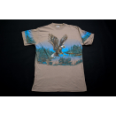 Vintage T-Shirt Animal Print Adler Eagle Wyoming Art...