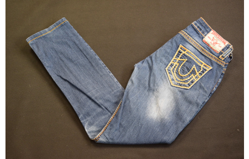 True Religion Jeans Hose Vintage Pant Denim Pantaloni Y2K Pantalones Julie USA 31