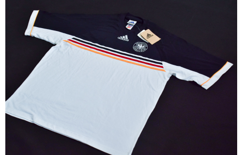 Adidas Deutschland T-Shirt Vintage 1998 90er 90s Training Trikot Jersey DFB 8 L