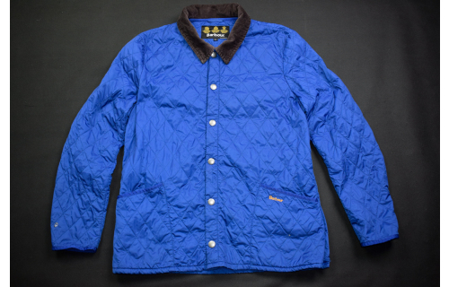 Barbour Stepp Jacke Jacket Top Windbreaker Barnett Quilt Outdoor Hunting Blau L