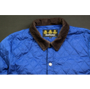 Barbour Stepp Jacke Jacket Top Windbreaker Barnett Quilt Outdoor Hunting Blau L