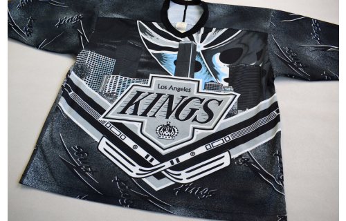 NHL Los Angeles Kings Vintage Trikot Jersey Camiseta Eishockey Maska Air Knit  XL All over Print Oldschool AOP Rare