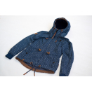 Naketano Jacke Winter Jacket Blau Blue Kapuze Hoodie...