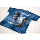 T-Shirt Animal Print Eagle Adler Mountain Batik All over...