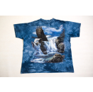 T-Shirt Animal Print Eagle Adler Mountain Batik All over...