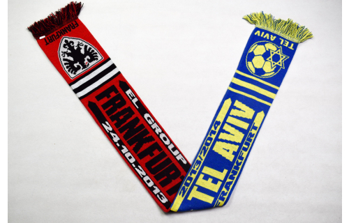 Eintracht Frankfurt vs Macabi Tel Aviv UEFA Cup Spiel 2013 2014 Schal Scarf