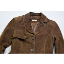 Vintage Leder Mantel Jacke Jacket Leather Parka Coat...