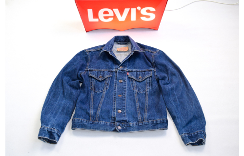 Levis Jeans Jacke Jacket Trucker Denim Rockabilly Blau Vintage 90s Damen 70500 L