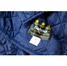 Barbour Stepp Jacke Jacket Top Windbreaker Barnett Quilt Outdoor Hunting Blau M