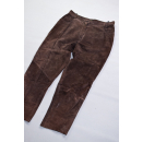 Leder Hose Leather Pant Trouser Braun Rau Apart Fashion...