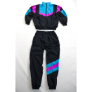 Trainings Anzug Track Jump Suit Nylon Glanz Shiny Vintage...