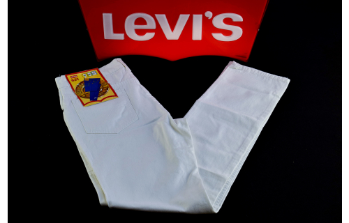 Levis Jeans Vintage Hose Pant Trouser Pantaloni 631 80er 80s Weiß W 34 L 36 NEU Deadstock NOS Pantalones New old Stock White Weiß Bianco Blanco Belgium Made Belgien