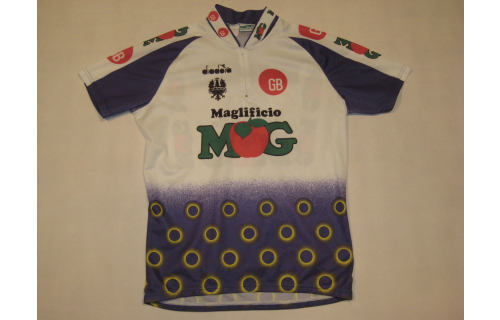 Diadora Fahrrad- Rad Trikot Shirt Jersey Maillot Camiseta Maglia VTG MOG ca. XL